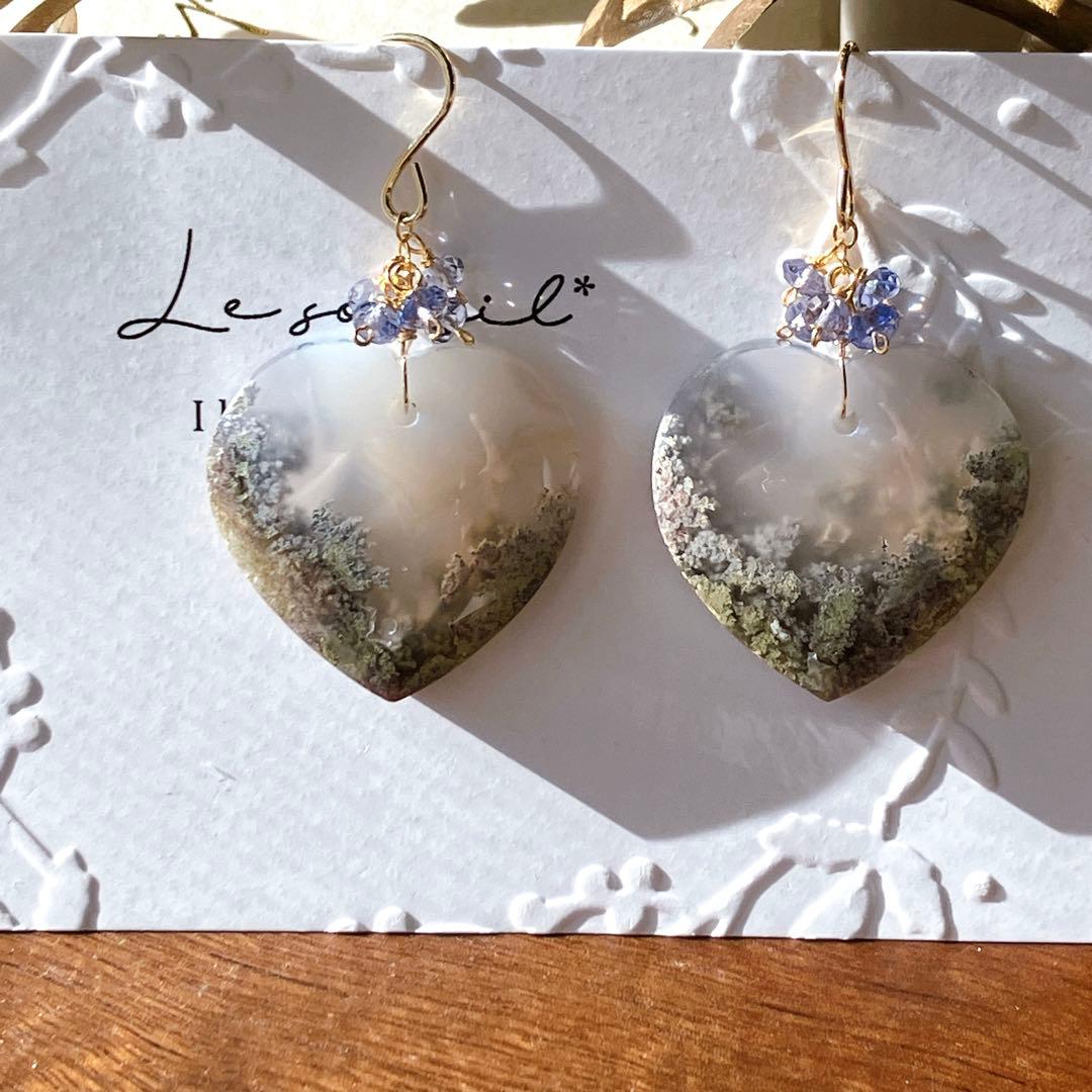 tama◆大粒マルチカラートルマリン3連ピアス✧14kgf