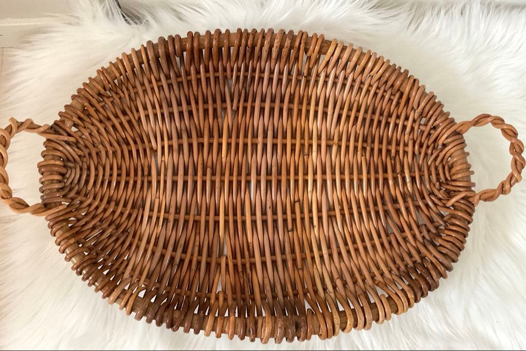 カントリー雑貨　カゴ　大きめ　2つセット