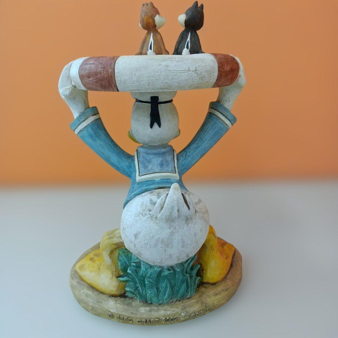 セトクラフト ディズニー ドナルド チップとデール 置物 陶器