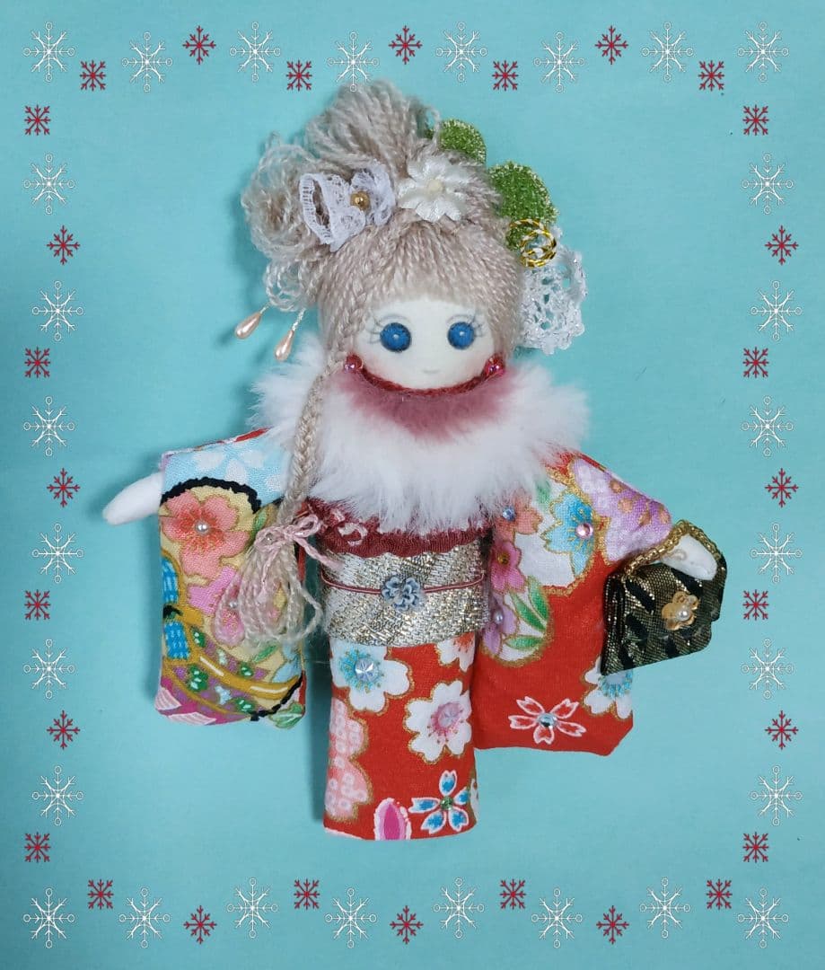 ドールチャーム　バッグチャーム　ハンドメイド　人形