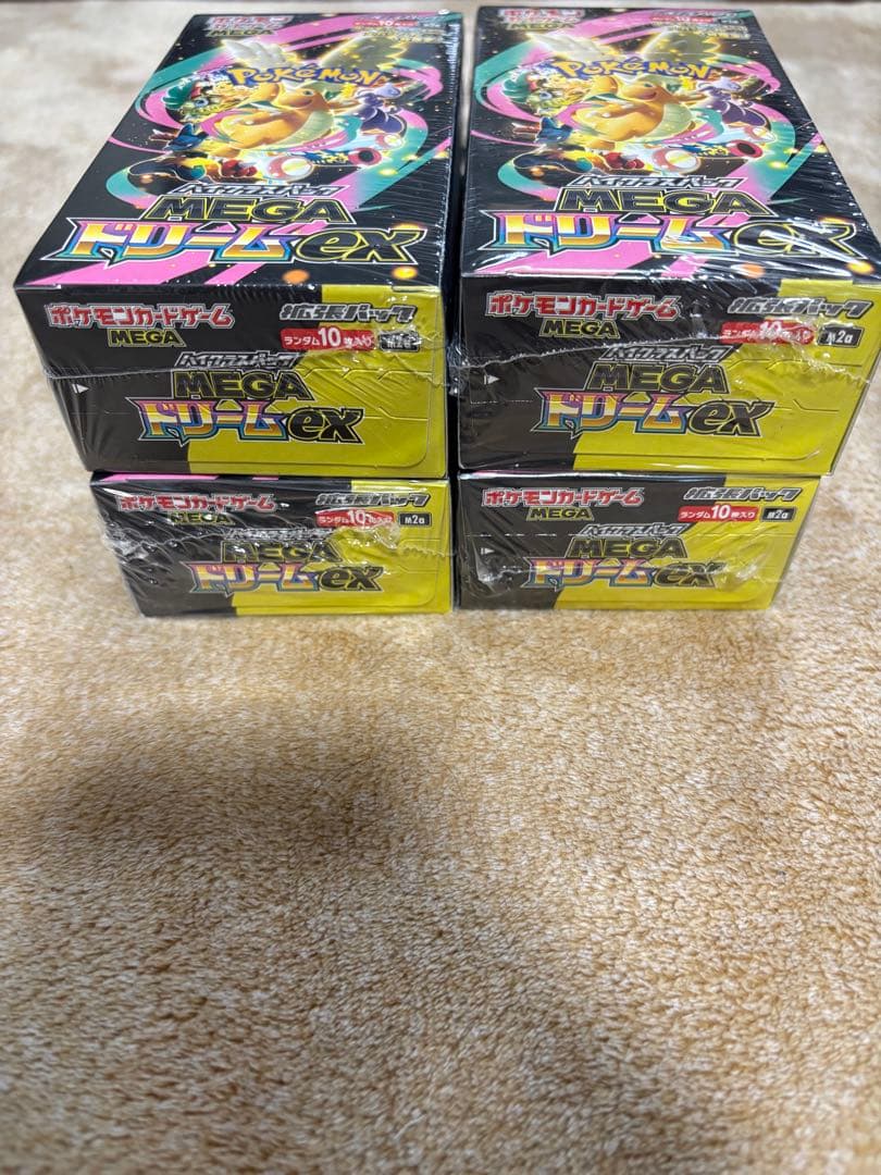 ポケモンカードゲーム メガドリームEX 4BOX　シュリンク付