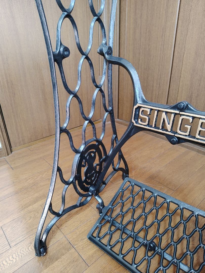 アンティークミシン　シンガー　足踏みミシン　ミシン脚　ミシン 　ハンドメイド