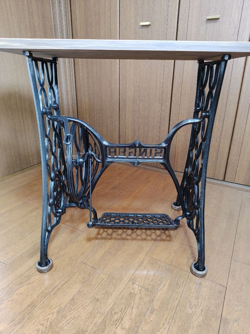 アンティークミシン　シンガー　足踏みミシン　ミシン脚　ミシン 　ハンドメイド