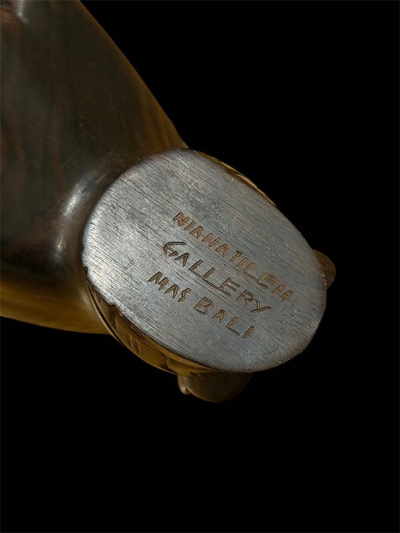 【至高の逸品】バリ島 Niana Tilem Gallery 黒檀 木彫り「手」