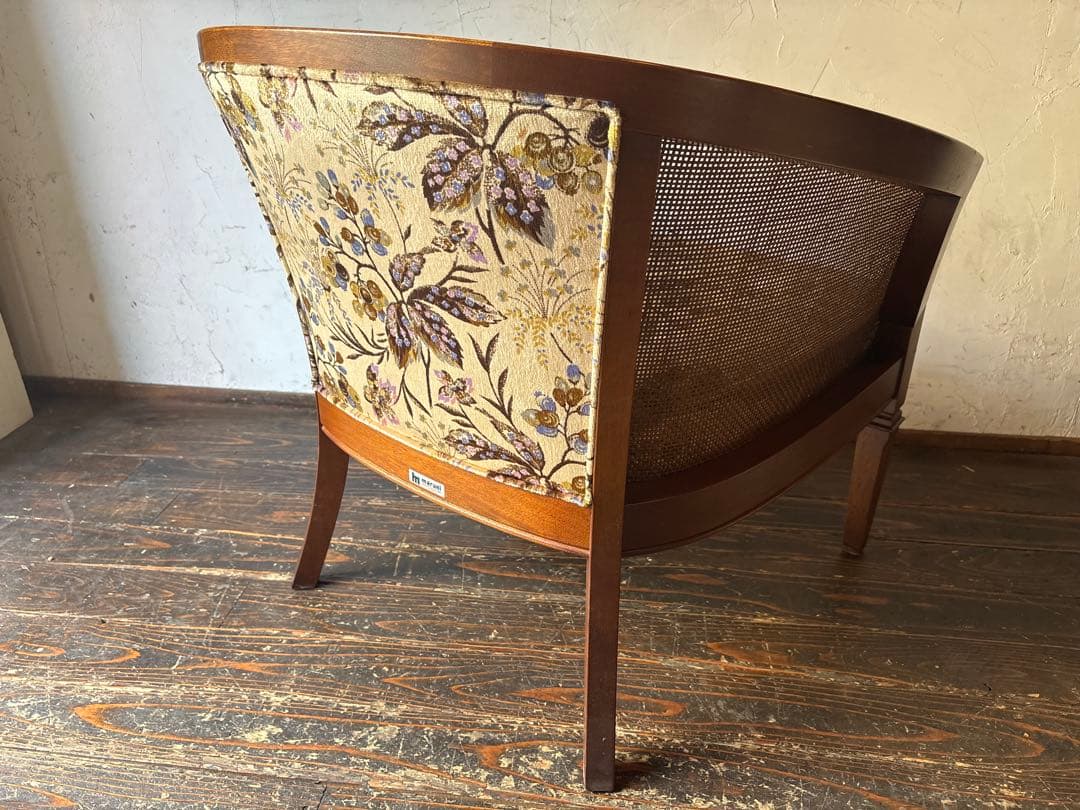 マルニ　花柄　1pソファ アンティーク