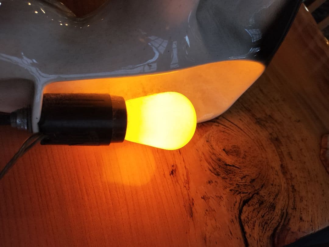 50s　　ミッドセンチュリー　セラミック製　キャットランプ