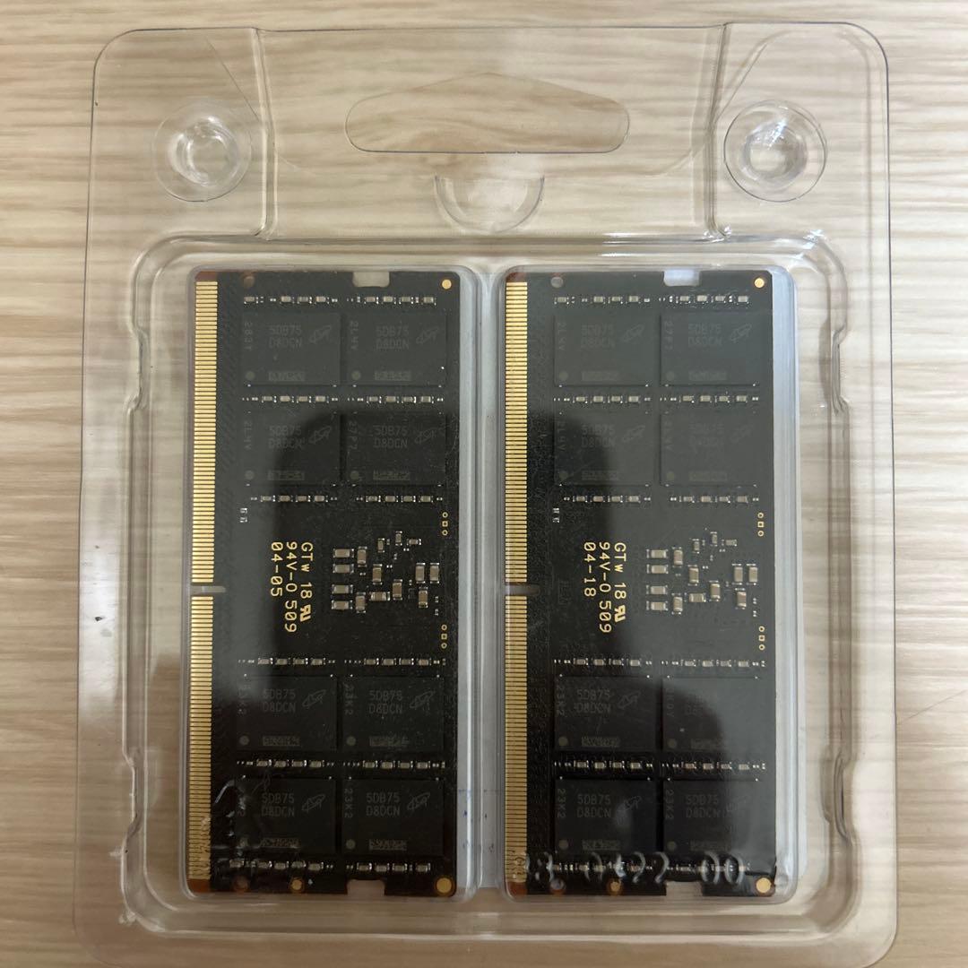 メモリー crucial DDR5-5600 SODIMM 96GB KIT