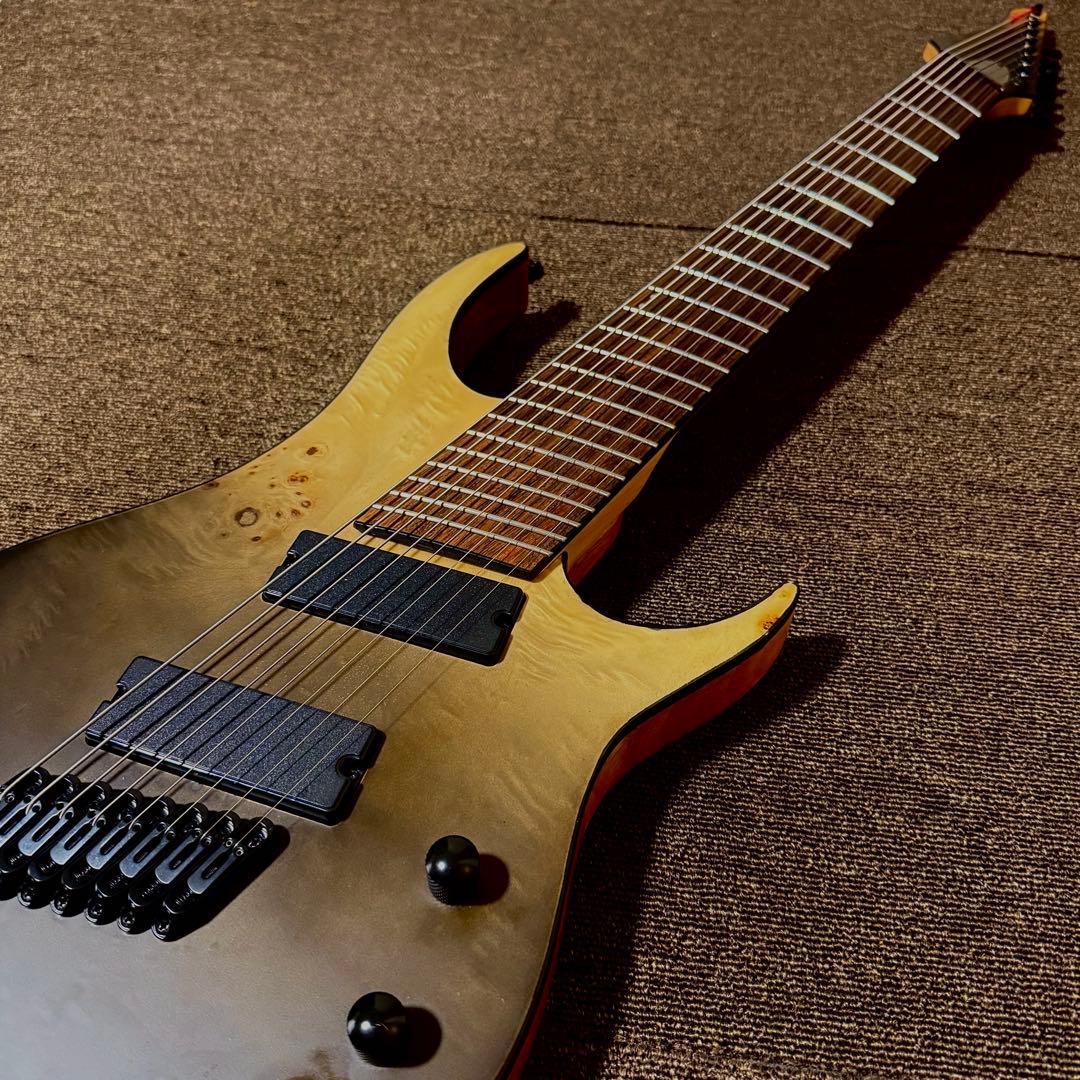 8弦ギター　ファンフレット　マルチスケール　ポプラバール