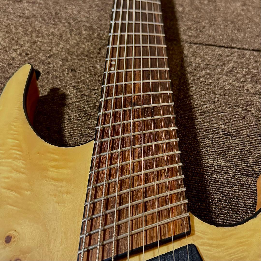 8弦ギター　ファンフレット　マルチスケール　ポプラバール