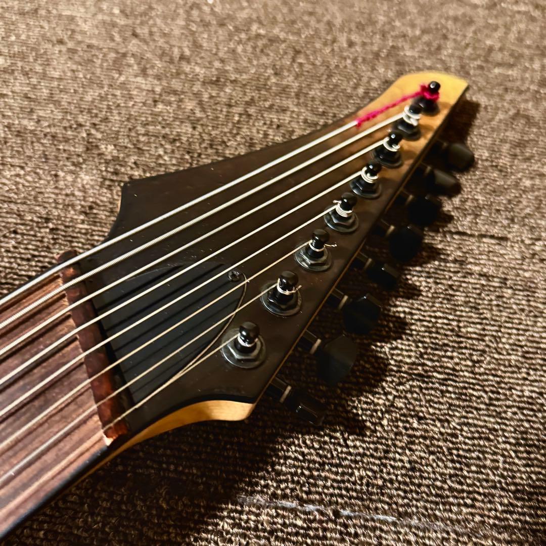 8弦ギター　ファンフレット　マルチスケール　ポプラバール