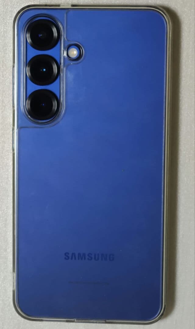 Galaxy S25 ネイビー ケース付き