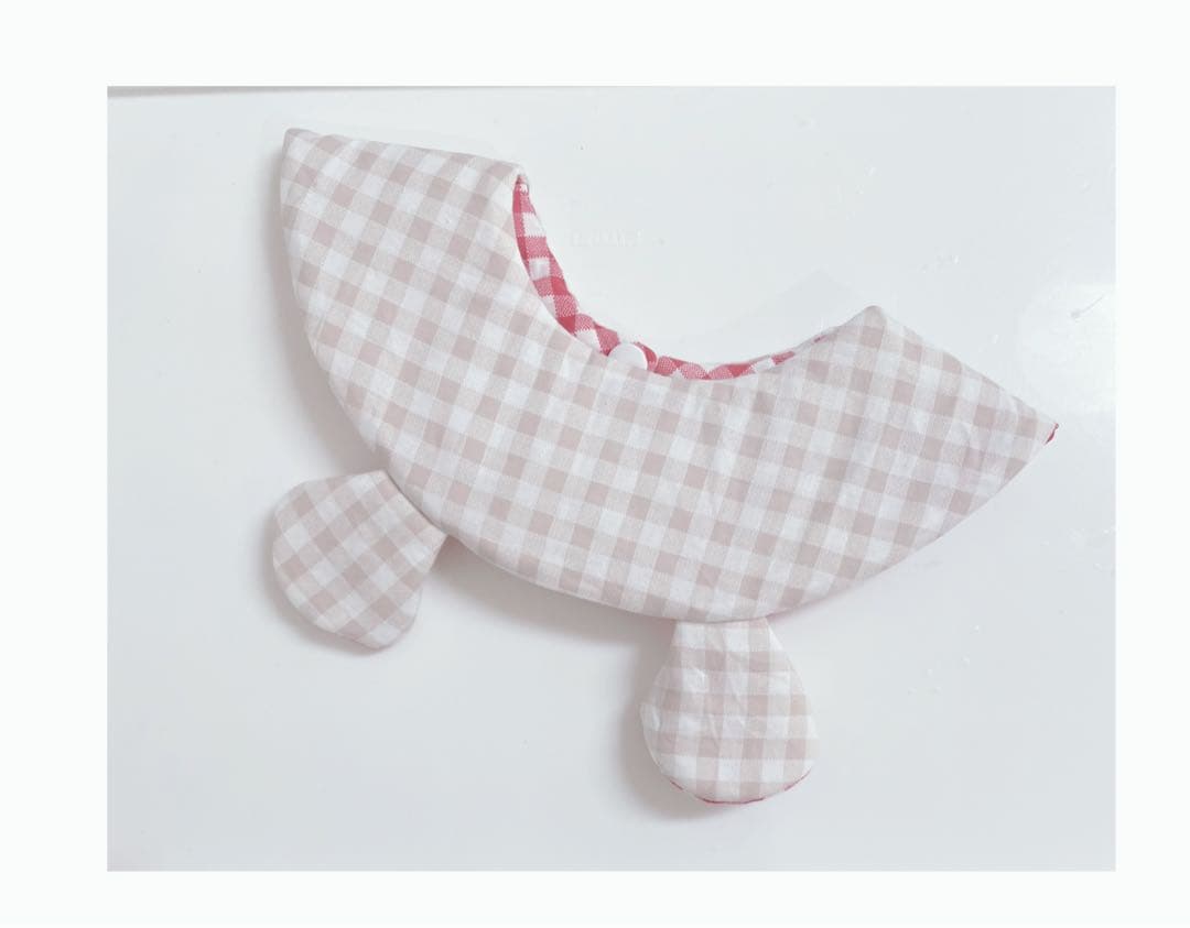 ハンドメイドスタイ　くまみみスタイ　白米様