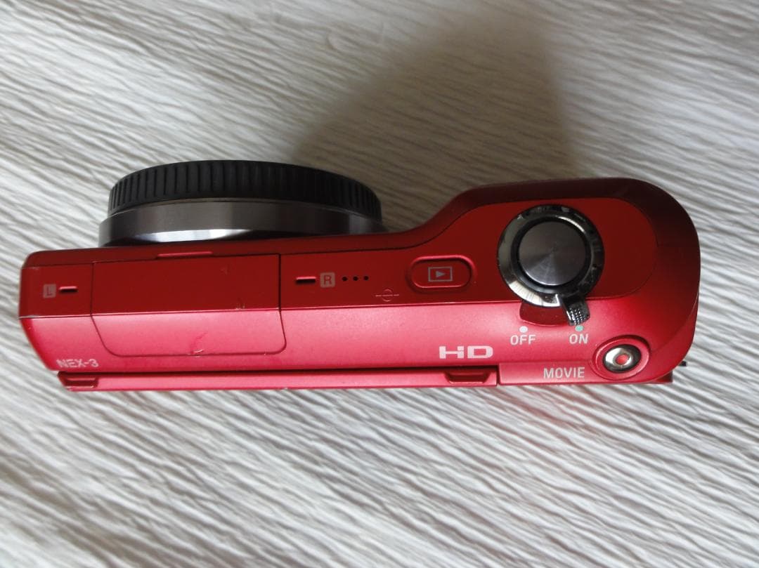 SONY NEX-3 レッド 14.2MP ミラーレス カメラ