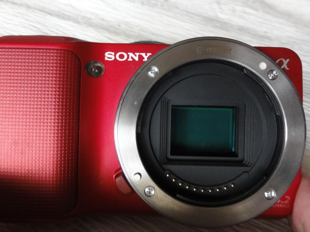 SONY NEX-3 レッド 14.2MP ミラーレス カメラ