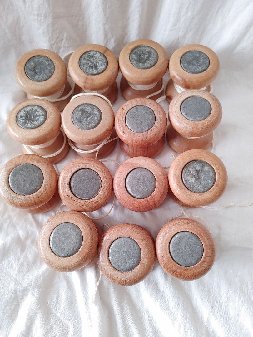 組紐　おもり玉　組玉　15個　　263g～284g　組紐道具