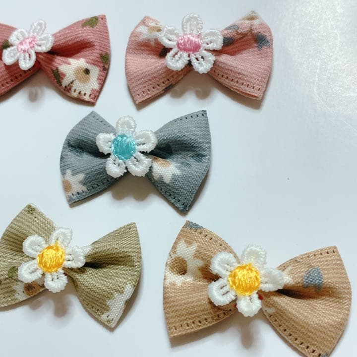 ♡リボン　ベビーキッズヘアクリップ　ヘアゴム　ヘアピン  ハンドメイド