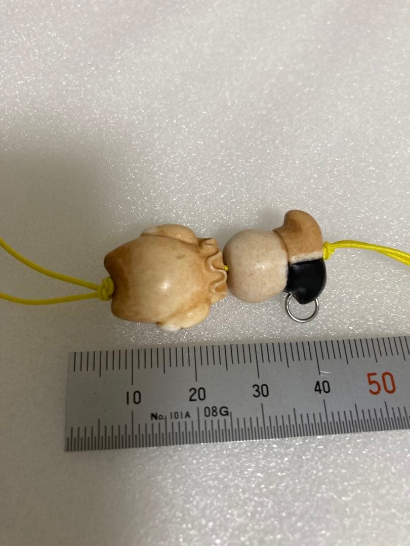 天然素材　ピエロ彫刻　根付　提げ物