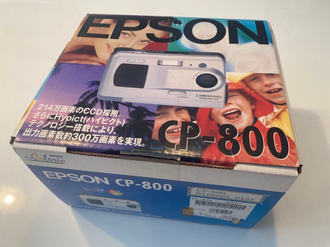 【動作確認済み】EPSON CP-800 デジタルカメラ（箱・付属品・説明書付）