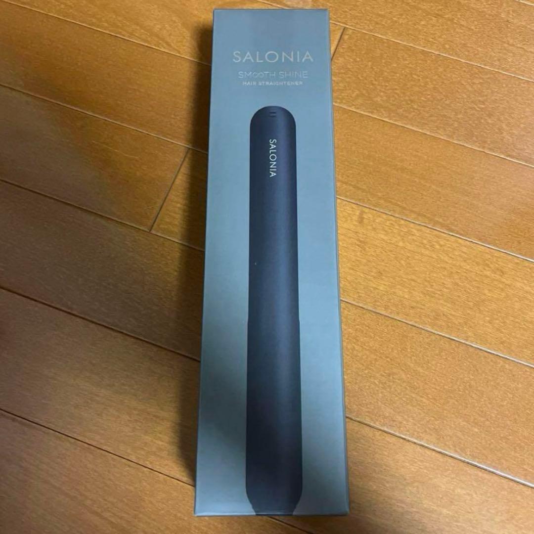 新品未開封 SALONIA ストレートヘアアイロン ブラック 正規品 サロニア