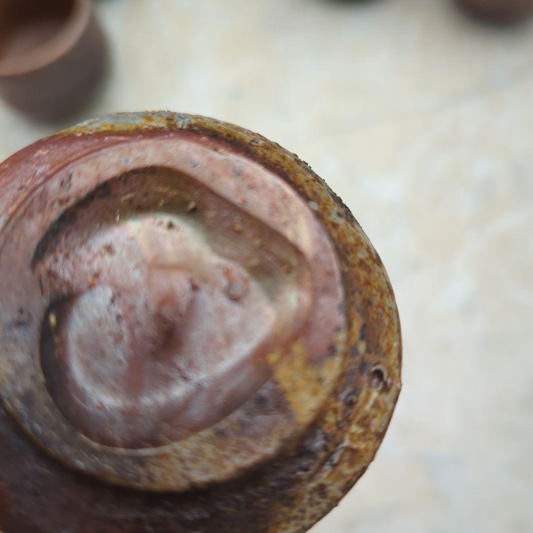 陶芸　備前焼　焼締　窯変　緋襷　酒器　ぐい呑み　お猪口　22個　まとめ売り