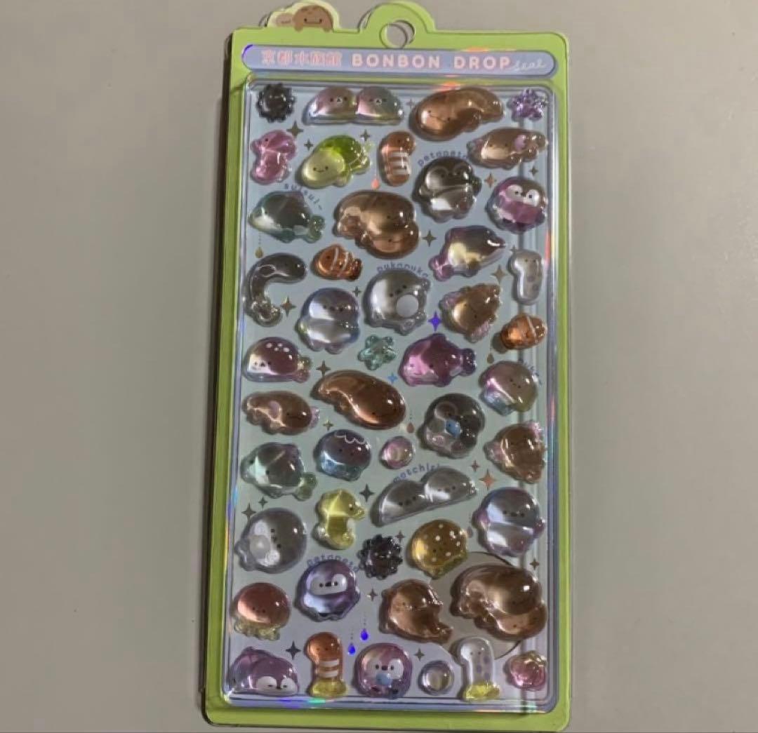 【正規品】京都水族館限定販売★3枚ボンボンドロップシール BONBON DROP