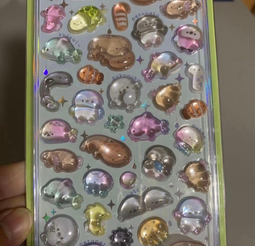 【正規品】京都水族館限定販売★3枚ボンボンドロップシール BONBON DROP
