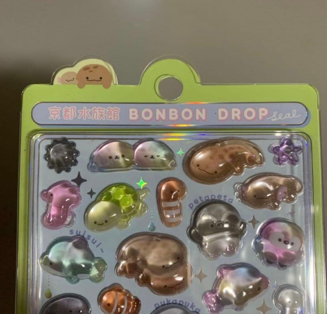 【正規品】京都水族館限定販売★3枚ボンボンドロップシール BONBON DROP