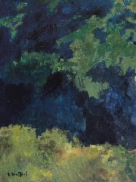 服部正一郎、【黒部谷】、希少画集画、高級新品額・額装付、状態良好