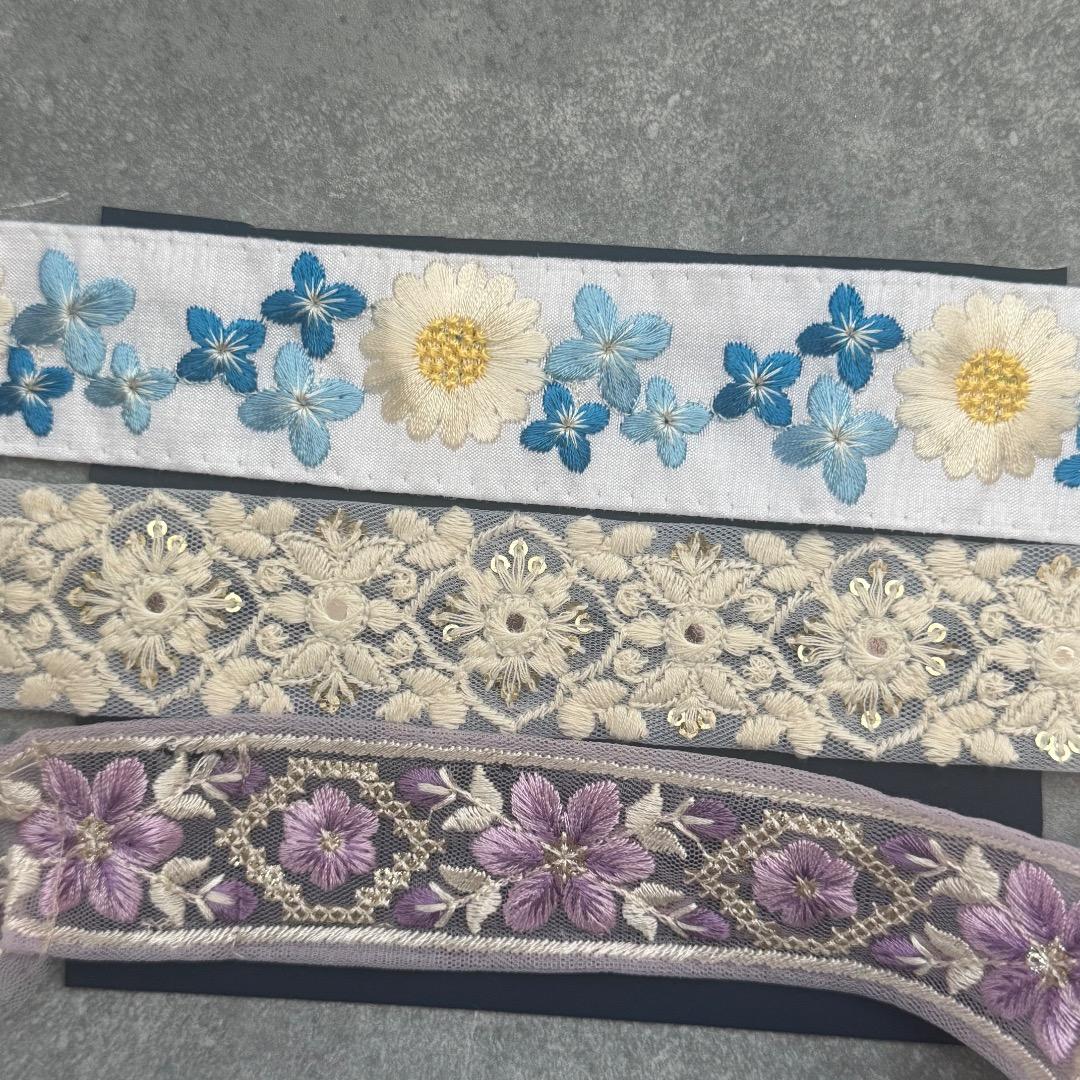 確認用 インド刺繍　ミニポーチ　小物入れ　小銭入れ