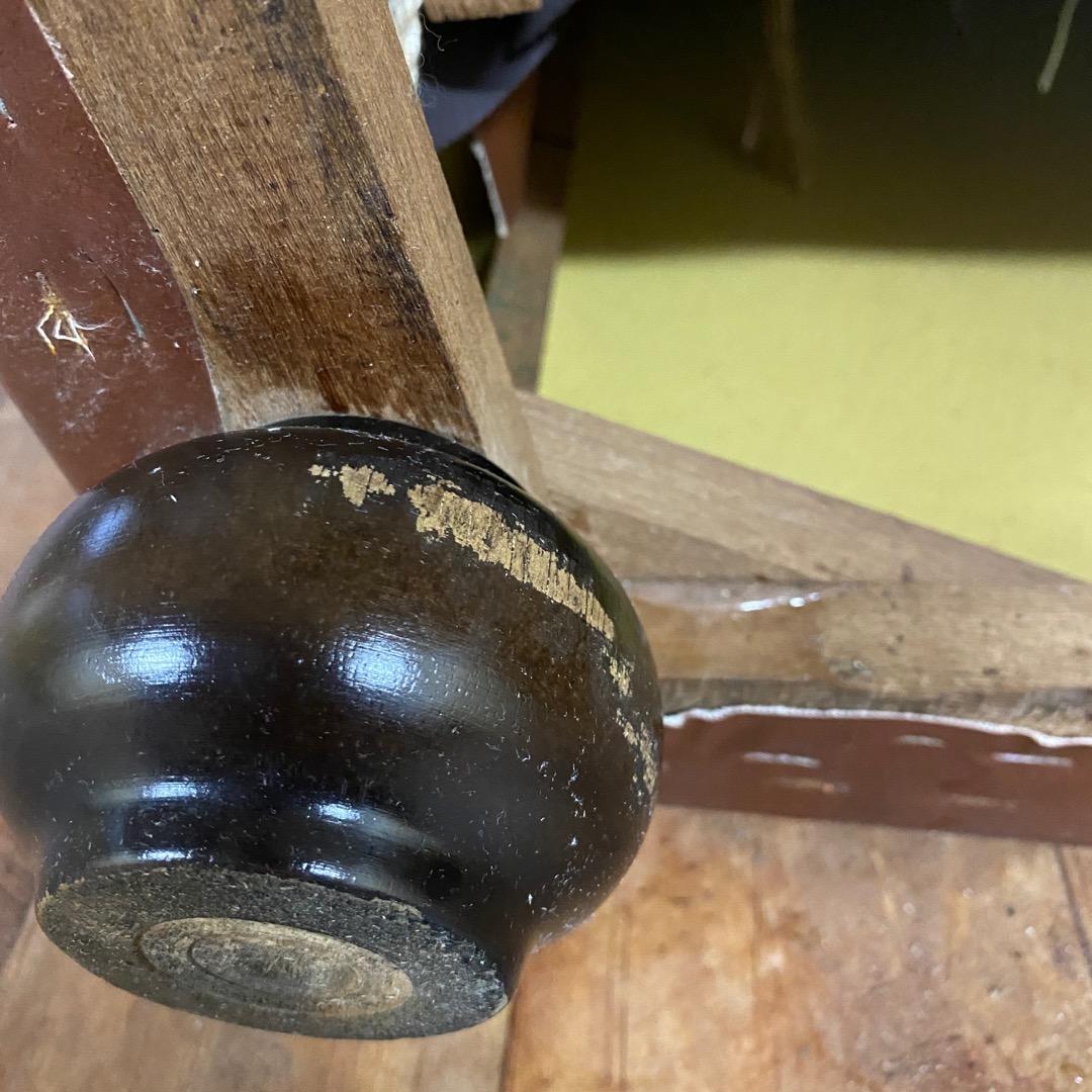 ソファ　レザー　１人掛け　カリモク　アンティーク風