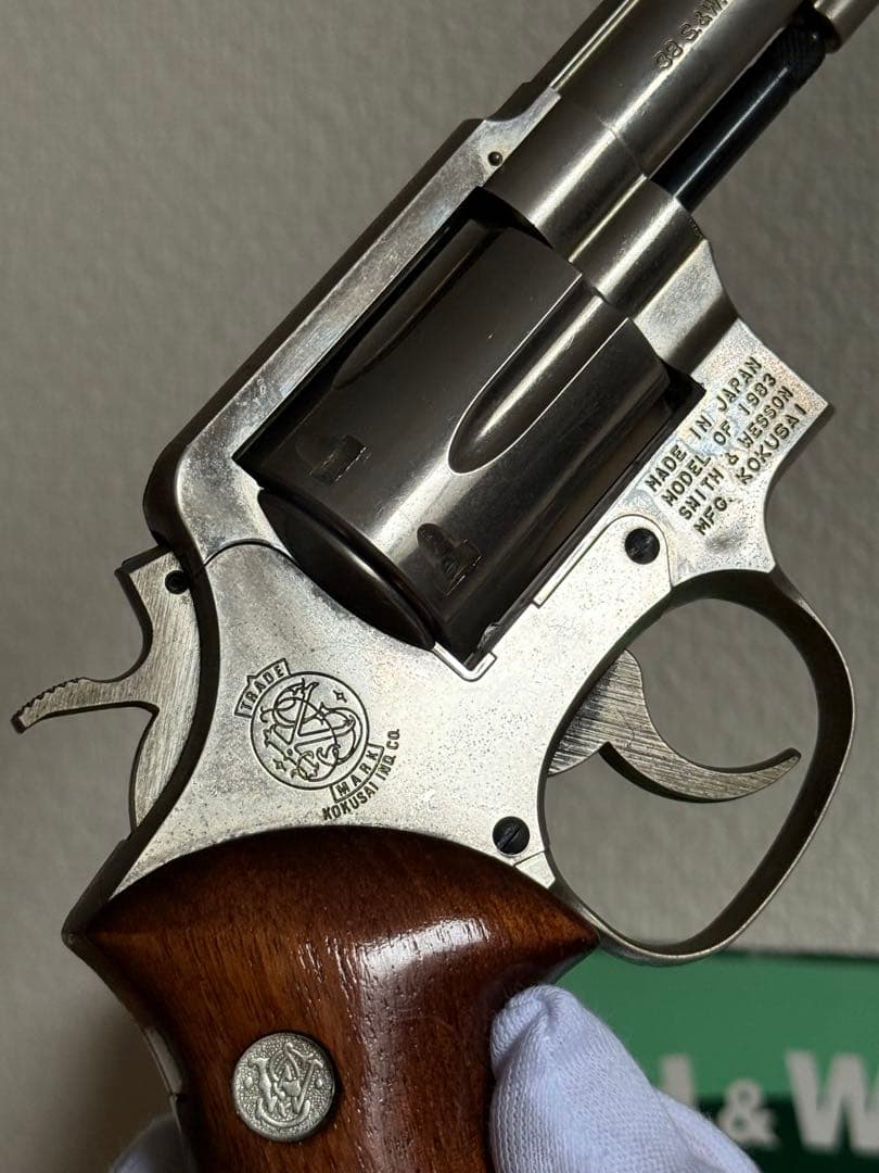 コクサイ S&W M10 FBIスペシャル 木製グリップ モデルガン リボルバー