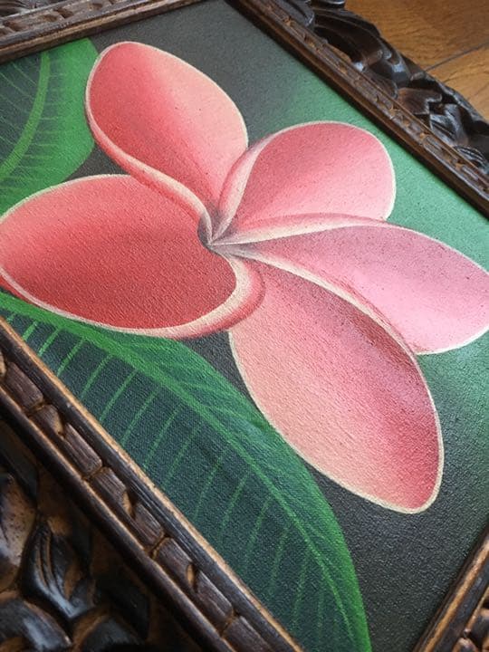 プルメリア　油絵