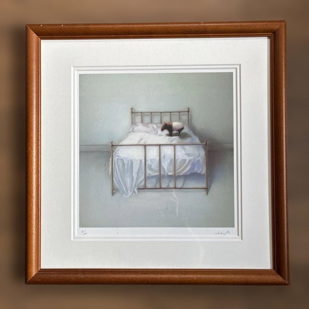 牧野千穂　版画（ジクレー）「バクの告白」