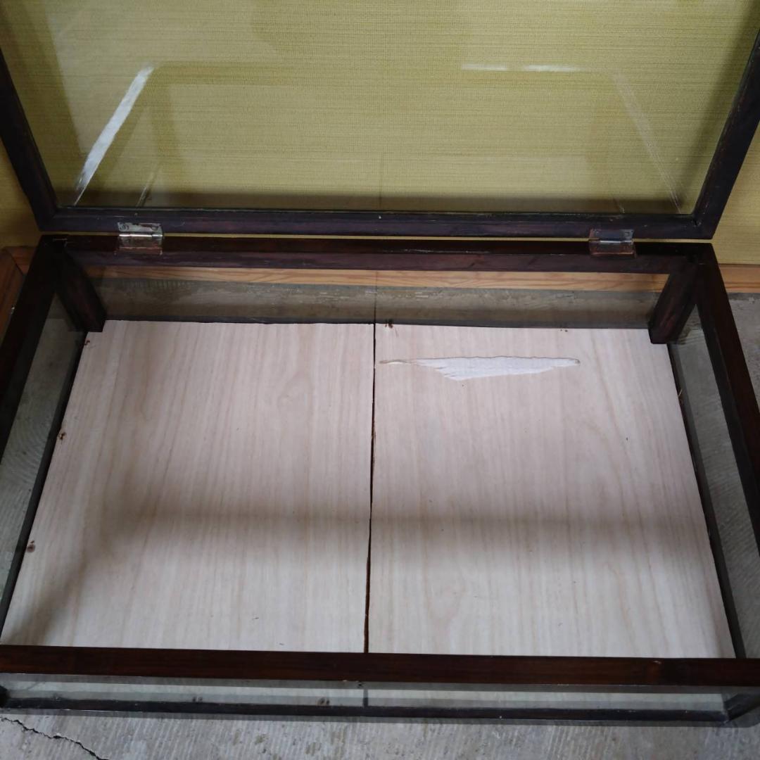 木枠　ガラスケース　アクセサリーケース　大