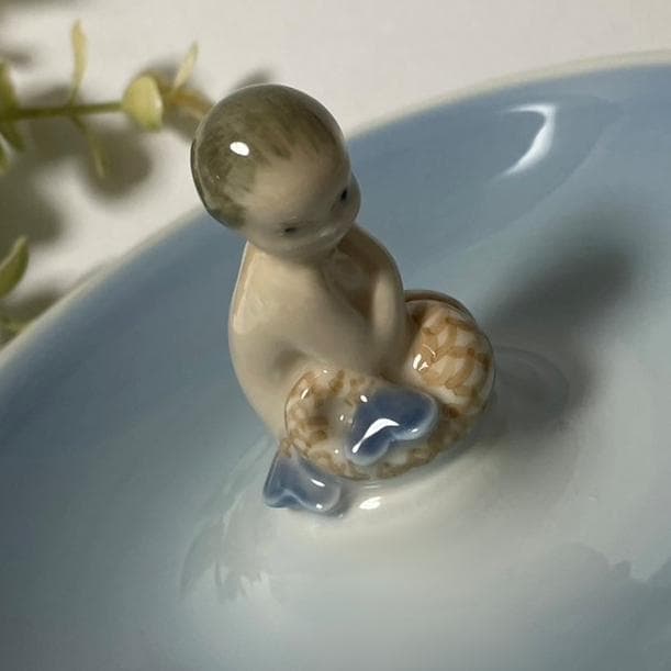 マーメイド 人魚 器 皿 フィギュリン付き デンマーク製 ロイヤルコペンハーゲン