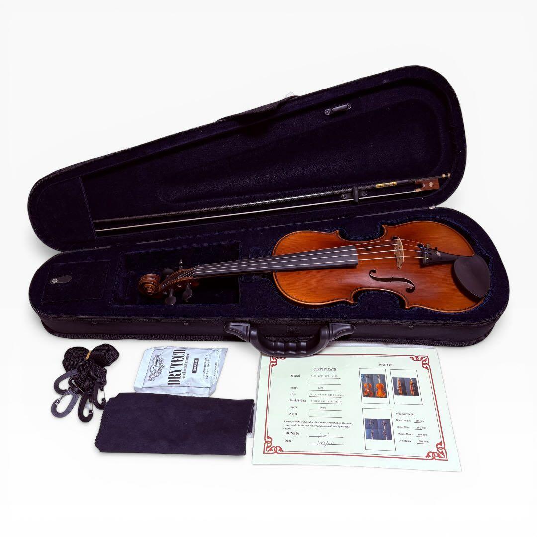 美品 希少 Liu Xi 2023年製 バイオリン 上位グレード 4/4 証明書