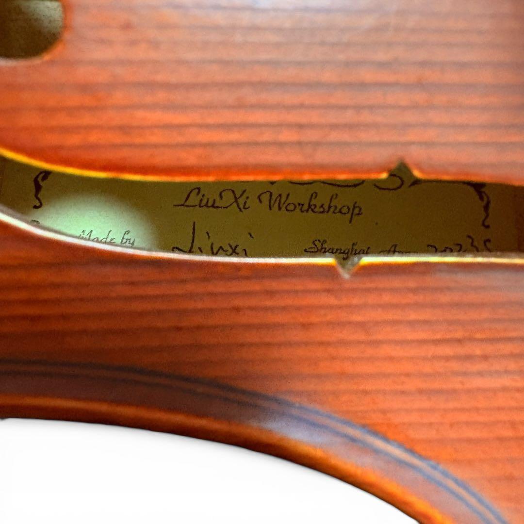 美品 希少 Liu Xi 2023年製 バイオリン 上位グレード 4/4 証明書