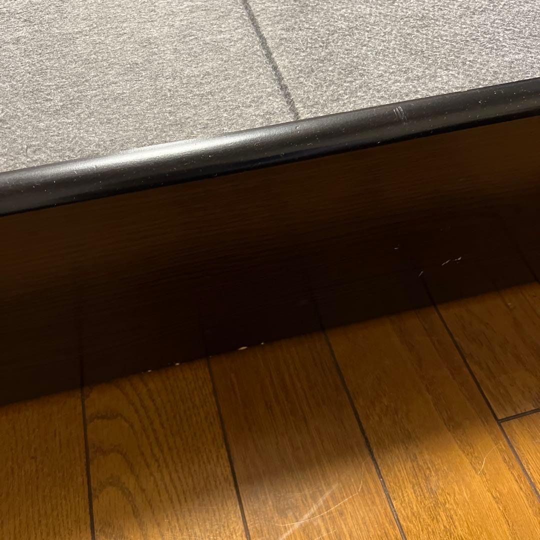 木製シングルベッドフレーム ダークブラウン