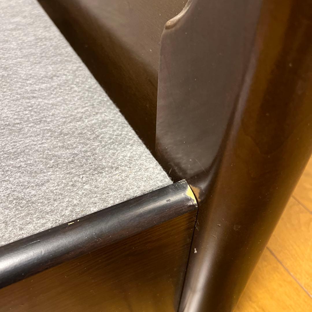 木製シングルベッドフレーム ダークブラウン