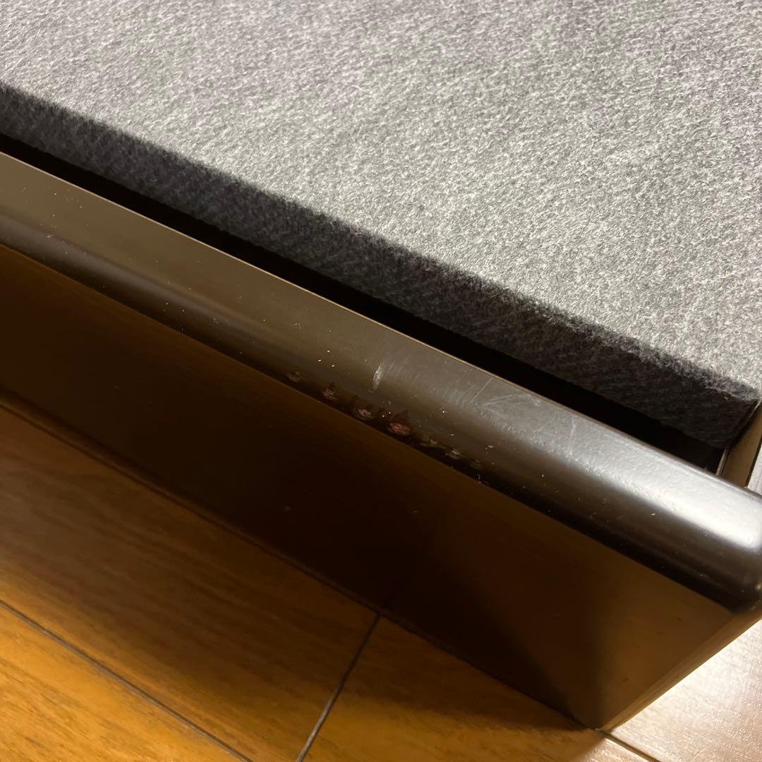 木製シングルベッドフレーム ダークブラウン