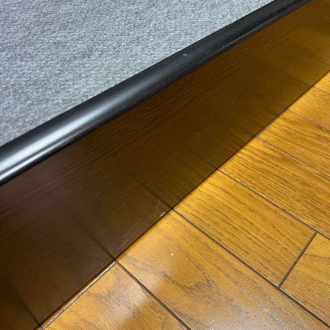 木製シングルベッドフレーム ダークブラウン