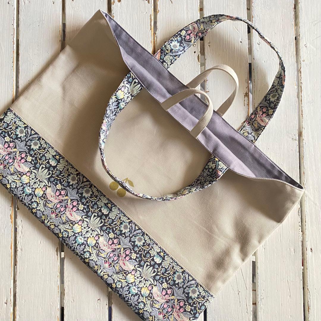 ゆう様⭐︎リバティプリント使用×さくらんぼワッペン入園入学アイテムオーダー