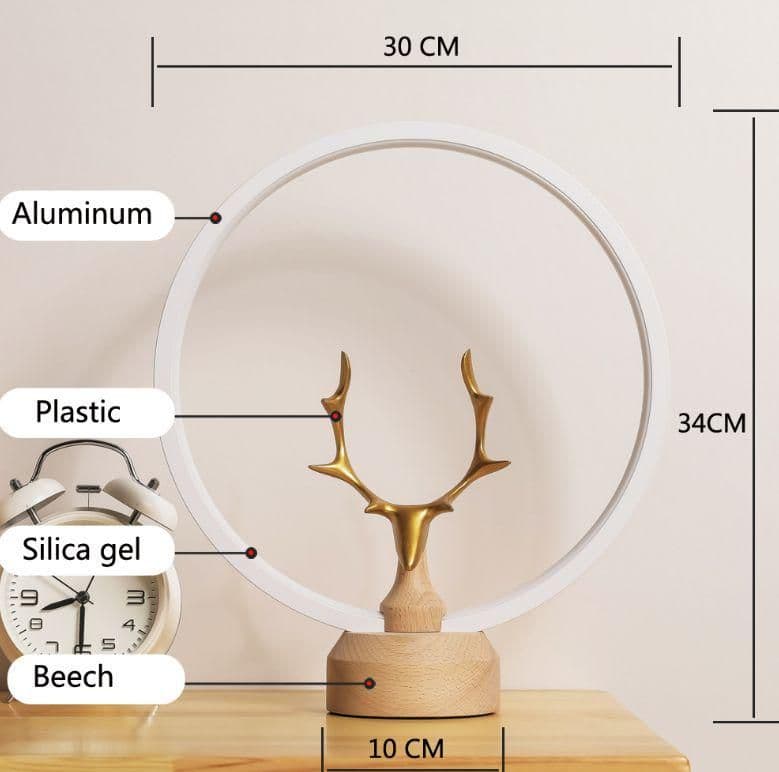 LEDの木製の電気スタンド、調光可能なLed照明、ユニークな新築祝いのギフト2