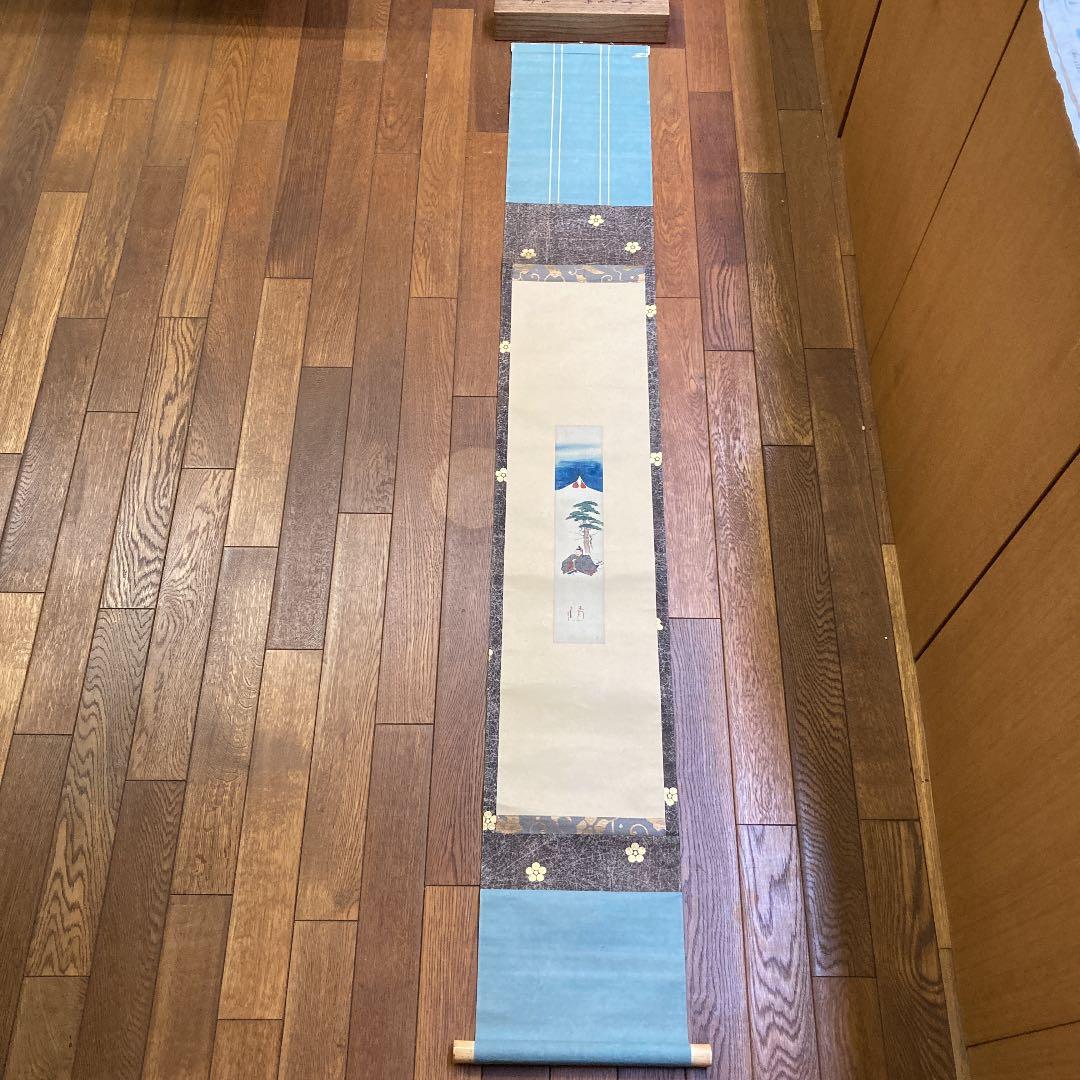 天神像 短冊　共箱