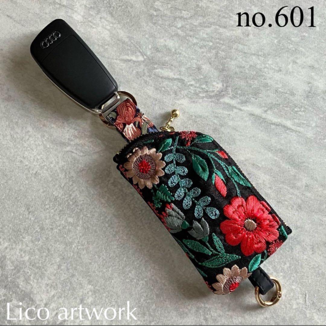 向日葵様no.604 no.601フェイクレザー 丸底 巾着 バッグ キーケース