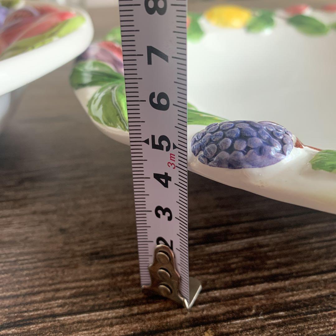 未使用【イタリア製】特大皿　大皿　フルーツ柄のお皿　おまとめ売り