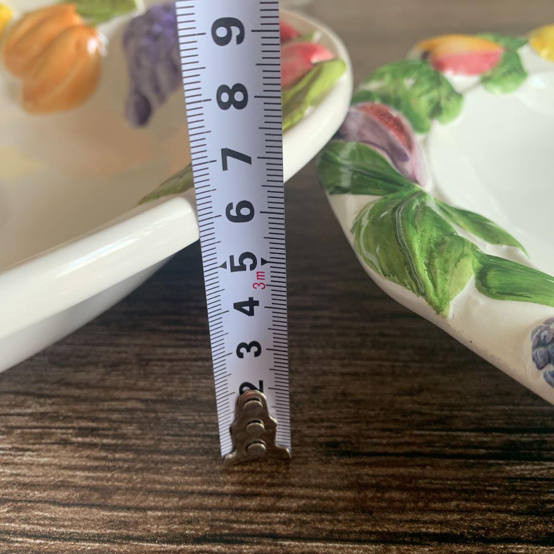 未使用【イタリア製】特大皿　大皿　フルーツ柄のお皿　おまとめ売り