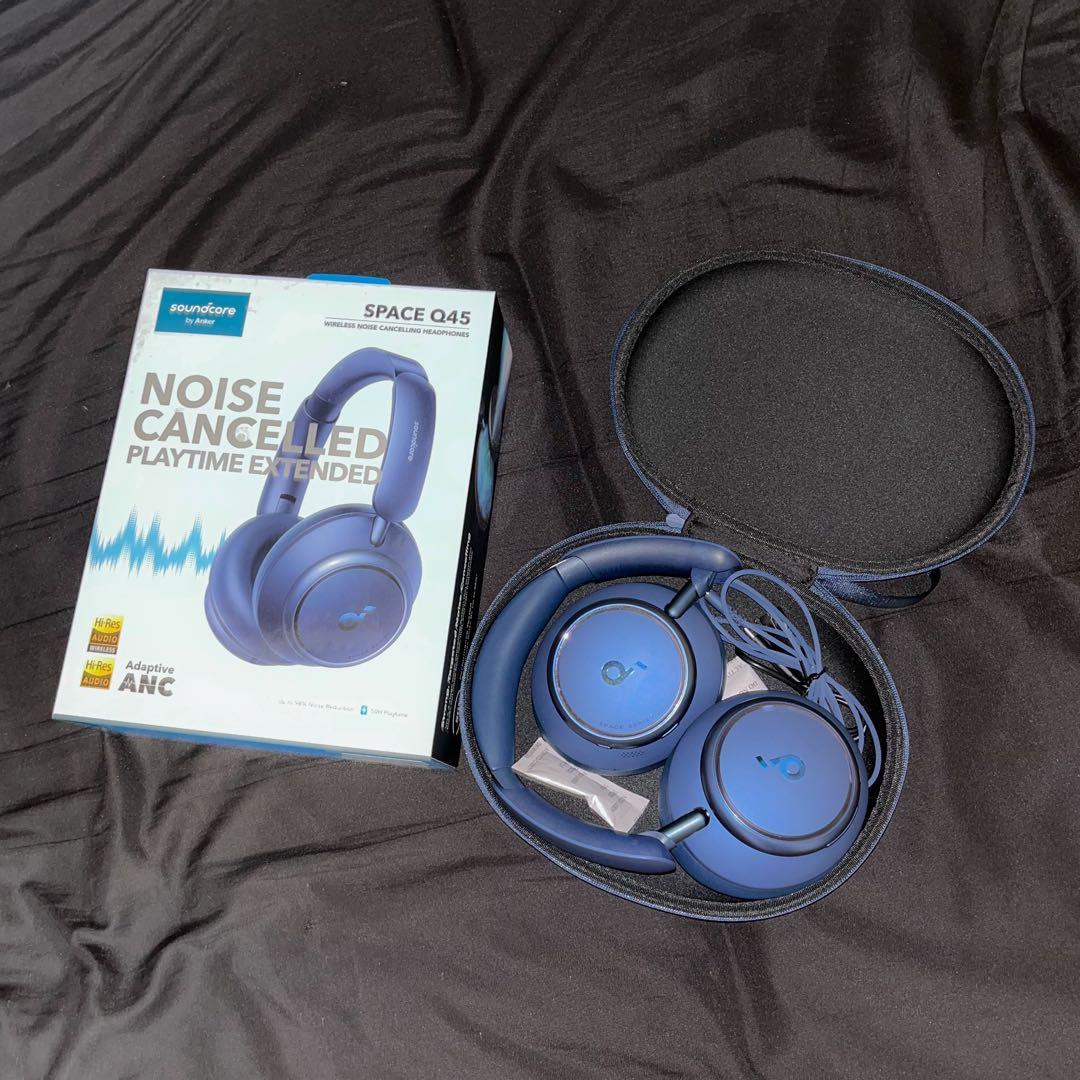 SPACE Q45 ワイヤレスヘッドホン ブルー