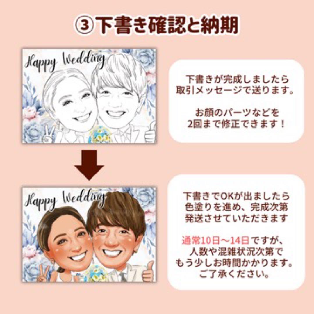 1名さま　A4サイズ【似顔絵オーダー】26日までお急ぎ便
