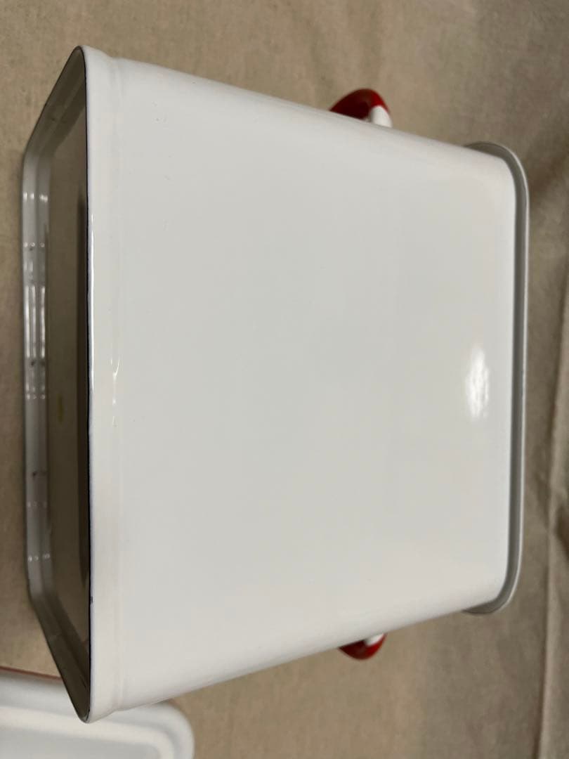 ホーローブレッド缶 ホーロー缶 ブレッド缶 赤